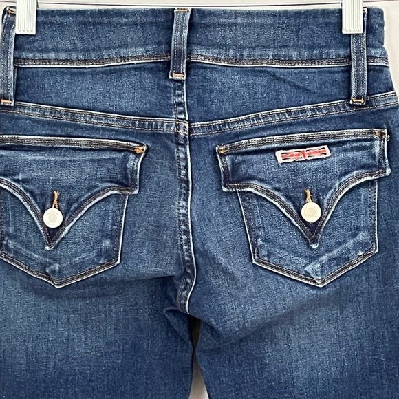 Hudson Beth Majesty Bootcut Jeans Dark Wash Size 24 Retro Western Rodeo Boho - Picture 8 of 15